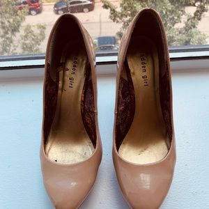 Beige Madden Girl stilettos